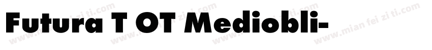 Futura T OT Mediobli字体转换